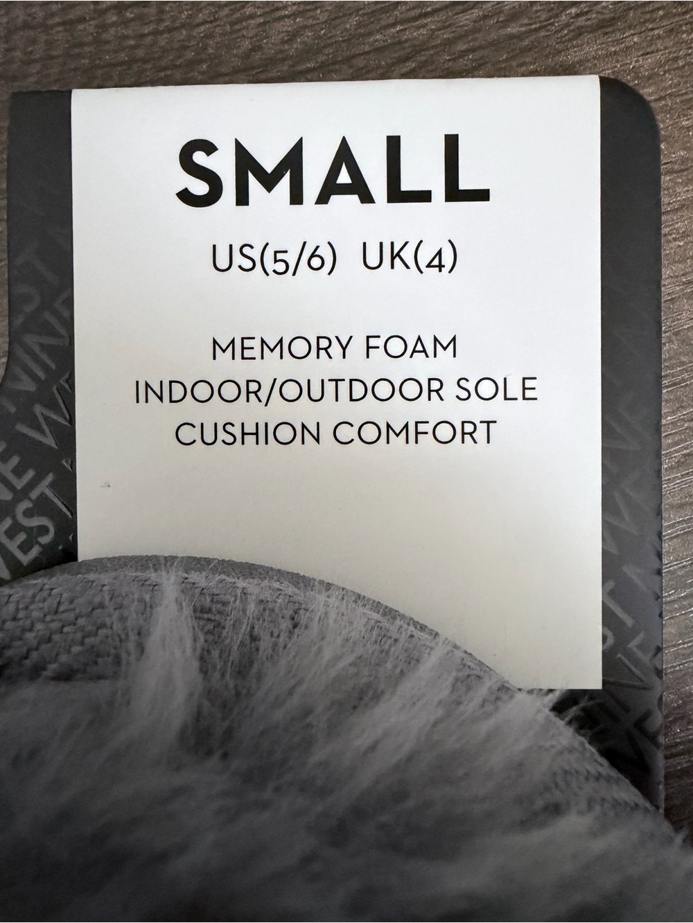 Nine West Gray Fuzzy Slippers - Picture 3 of 5